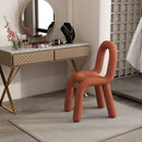 Ins wind creative makeup chair lamb wool design bedroom dressing dining room use