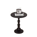 Retro style small round coffee table wrought iron side table living room balcony bedside use