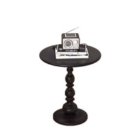 Retro style small round coffee table wrought iron side table living room balcony bedside use