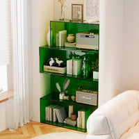Transparent Acrylic Multi-Tier Bookshelf