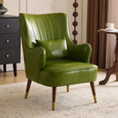 Light luxury single sofa chair oil wax skin comfortable leisure living room bedroom use