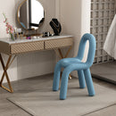 Ins wind creative makeup chair lamb wool design bedroom dressing dining room use