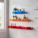 Light luxury multi-layer bathroom wall storage shelf household toilet baffle bathroom storage rack laminate narrow cabinet