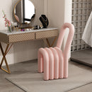 Ins wind creative makeup chair lamb wool design bedroom dressing dining room use