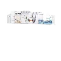 Modern Wall-Mounted Acrylic Magazine Rack