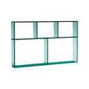 Narrow Wooden Sofa Storage Shelf with Acrylic Top
