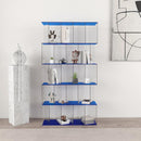 acrylic and solid wood display shelf