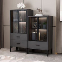 Chinese modern dining side wine cabinet glass locker living room dining room storage use