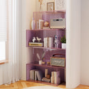 Transparent Acrylic Multi-Tier Bookshelf