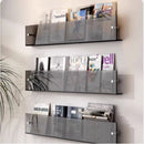 Modern Wall-Mounted Acrylic Magazine Rack