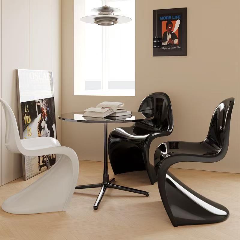Nordic style Pandong chair creative plastic back chair home restaurant makeup negotiation use