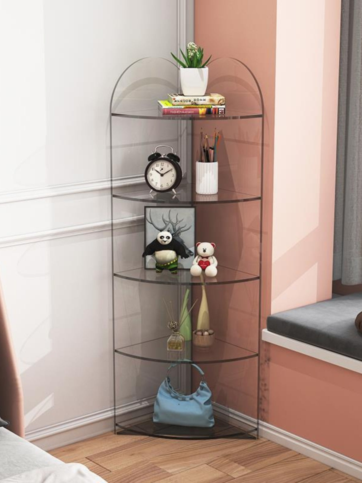 Multi-Layer Corner Bathroom Shelf