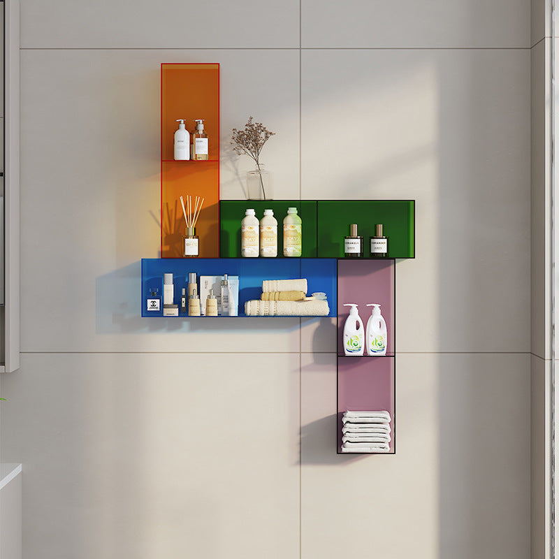 Multi-Layer Wall-Mounted Bathroom Shelf