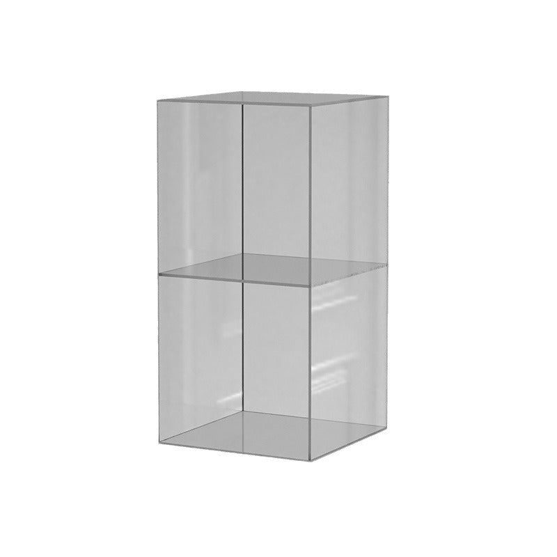 Acrylic shelf floor-to-ceiling storage living room multi-layer two-layer storage cabinet small entrance desktop display rack box