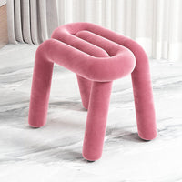 Ins wind creative makeup chair lamb wool design bedroom dressing dining room use