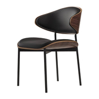 Light luxury Italian dining chair solid wood designer restaurant hotel reception negotiation use