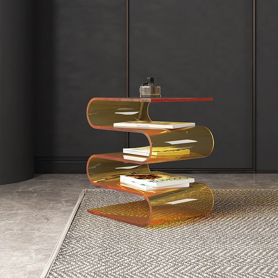 Nordic Minimalist Acrylic Side Table Bookshelf
