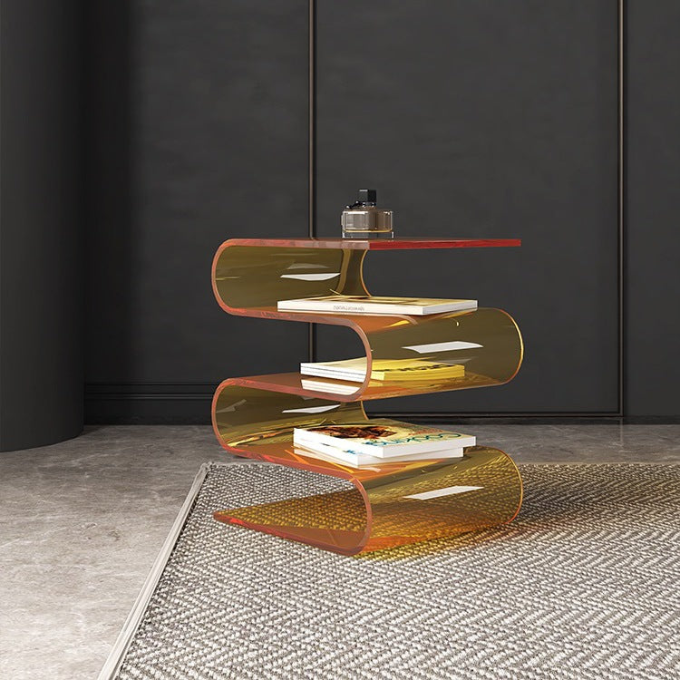 Nordic Minimalist Acrylic Side Table Bookshelf