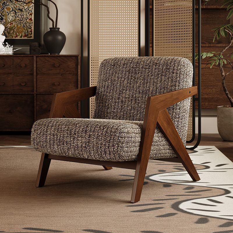 French antique single sofa chair solid wood design living room balcony casual use