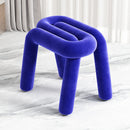 Ins wind creative makeup chair lamb wool design bedroom dressing dining room use