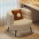 Light luxury style single lazy sofa chair lambswool design living room balcony for leisure use