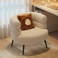 Light luxury style single lazy sofa chair lambswool design living room balcony for leisure use
