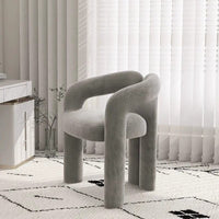 Cream wind makeup chair simple dressing stool bedroom nail salon casual use