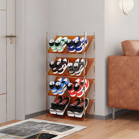 Narrow Wooden Shoe Rack