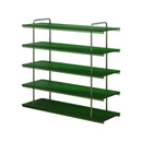 Narrow Luxury Wooden & Steel Shoe Rack