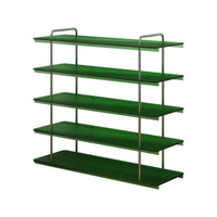 Narrow Luxury Wooden & Steel Shoe Rack