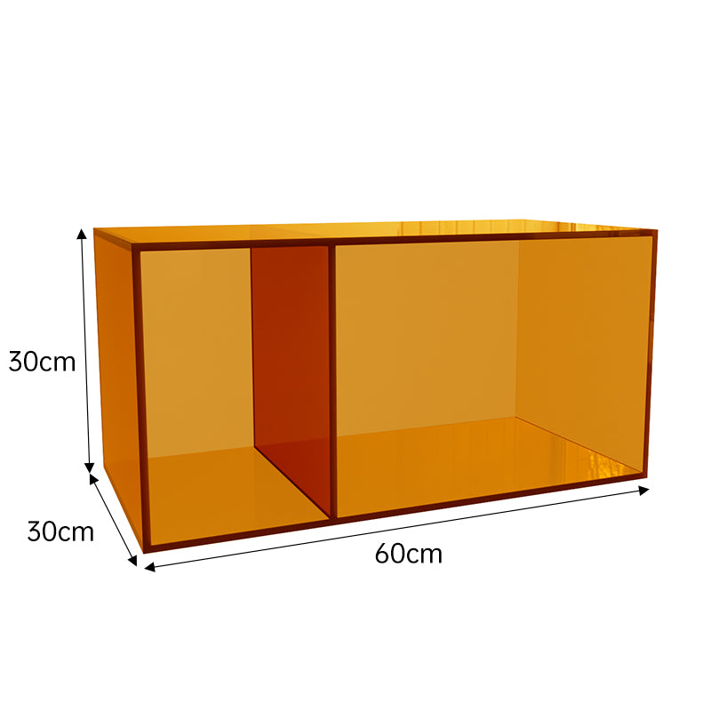 Modern Acrylic & Wood Window Bookshelf