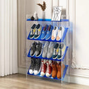 Narrow Acrylic & Wood Multi-Tier Storage Rack