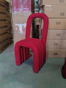 Ins wind creative makeup chair lamb wool design bedroom dressing dining room use