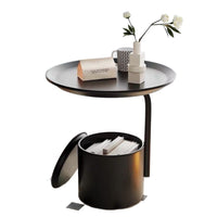 Simple and creative movable coffee table rack, multi-functional storage, bedroom balcony sofa side use