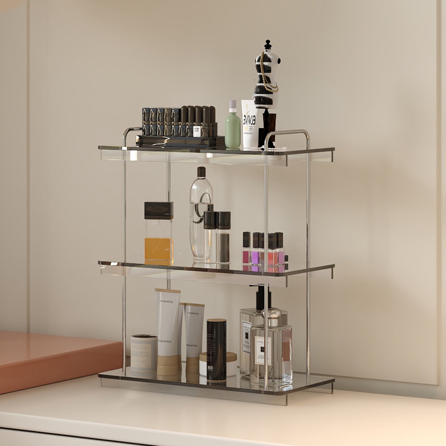 Multi-Layer Wall-Mounted Bathroom Shelf