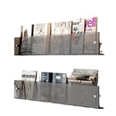 Simple wind wall hanging file rack acrylic bookshelf magazine storage office home use