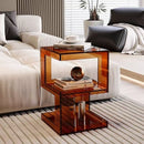 Light luxury style acrylic side table, creative coffee table, used next to the living room sofa