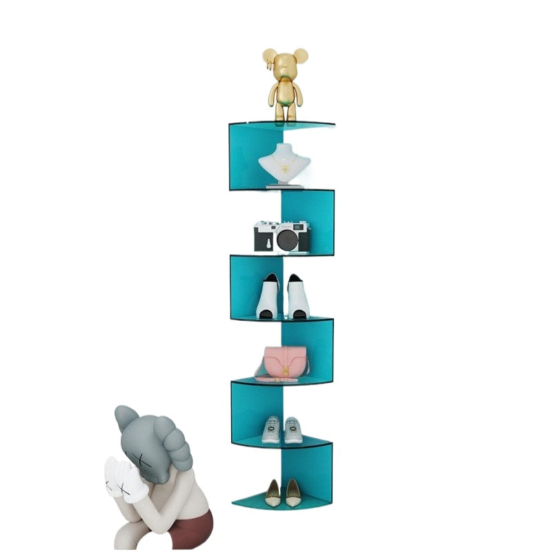 Acrylic Wall-Mounted Corner Shelf