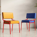 Memphis dining chair back design retro home restaurant casual use