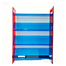 Narrow Acrylic & Wood Multi-Tier Storage Rack