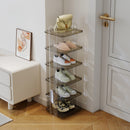 Minimalist Solid Wood Narrow Shoe Rack for Home & Apartment