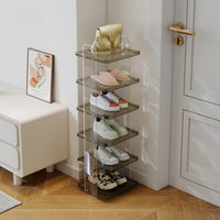 Minimalist Solid Wood Narrow Shoe Rack for Home & Apartment