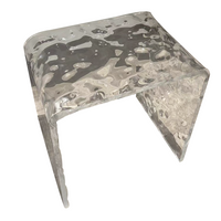 Modern Acrylic Stool Waterproof for Small Space Bathroom