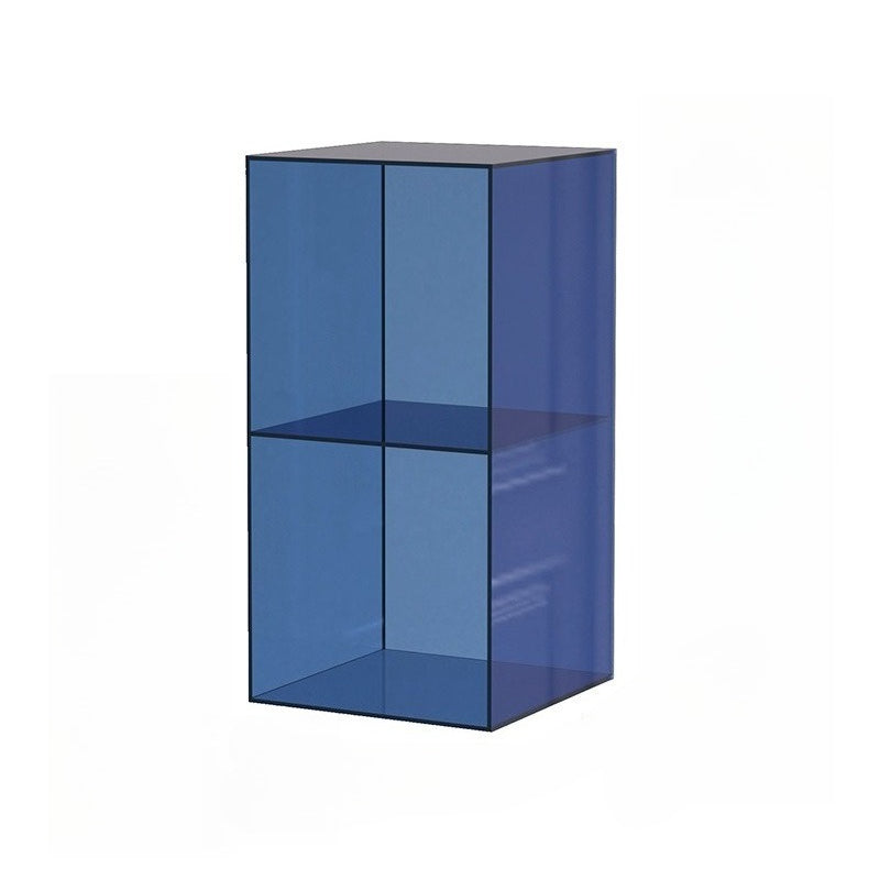 Acrylic shelf floor-to-ceiling storage living room multi-layer two-layer storage cabinet small entrance desktop display rack box