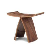 Minimalist Wooden Butterfly Stool for Small Space Home