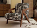 French antique single sofa chair solid wood design living room balcony casual use